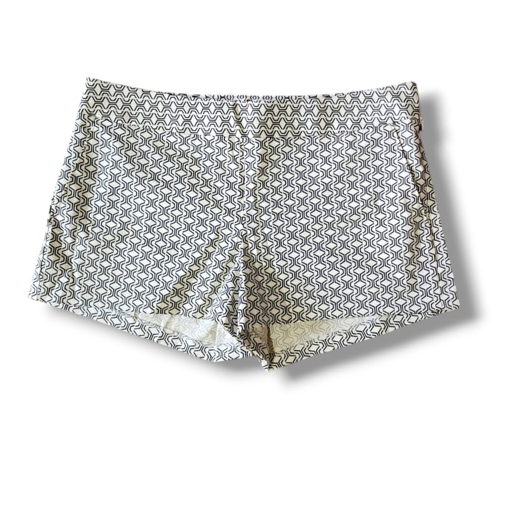 Express Geometric Print Low-Rise Twill Shorts Preppy Y2K Mod